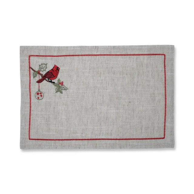 Pillow Perfect 629964 Noël Cardinal Set de Table & 44; Vert - Lot de 2