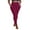 Wine, variant on Brondbend Womens High Waisted Yoga Pants with Pocket Leggings for Women Stretch Waisted Belly Control Butt Lifting Solid Color Workout Tights Slim Fit Fitness Athletic Comfortable