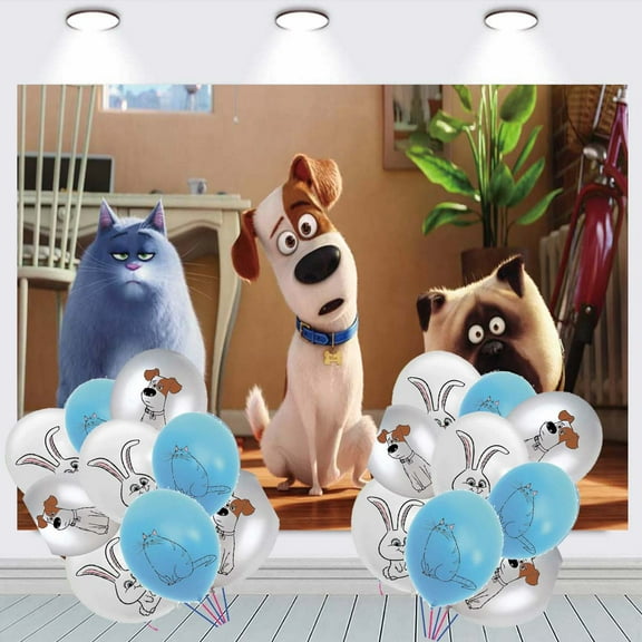 The Secret Life of Pets Party Decorations Backdrop Banner Balloons Taspestry Wall Decor Background Poster Decor Supplies