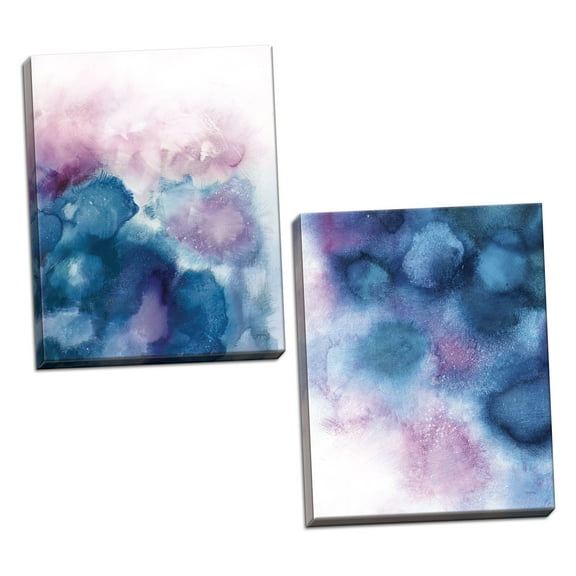 Gango Home Decor Contemporary Nebula I & II by Mary Urban (Ready to Hang); Two 16x20in Hand-Stretched Canvases