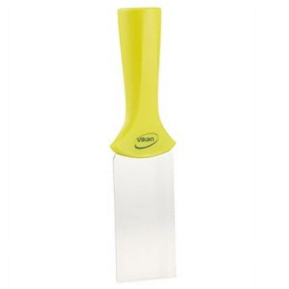 Vikan 2" Handle Mounted Stainless Steel Scraper - Yellow (2 Units)
