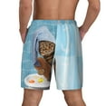 thumbnail image 4 of Goofa Funny Cat Taking a Bath Printed Men's Swim Trunks Board Shorts Quick Dry Mens Swimming Trunks with Compression Liner,Breathable Fit Hawaii Beach Shorts-Medium, 4 of 9
