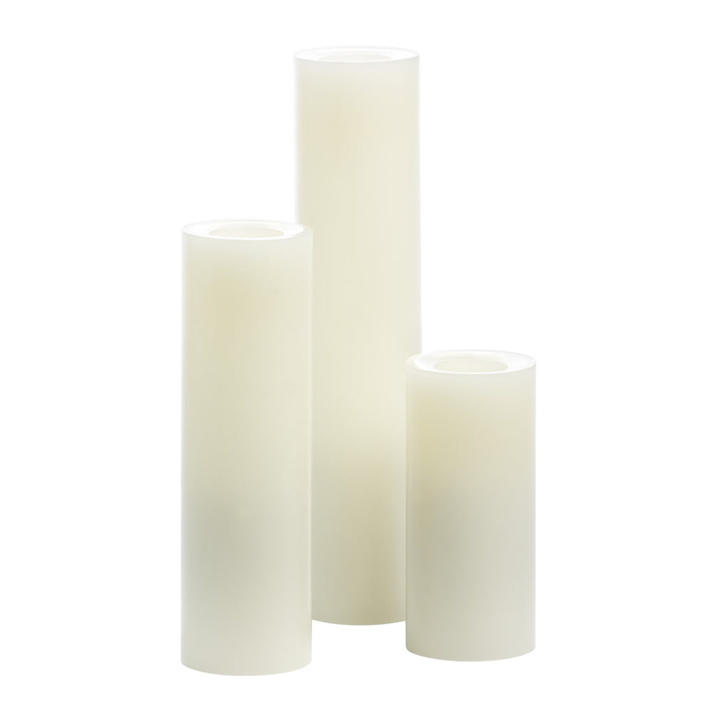 Candle Impressions Flameless Votive Candles 6 pk 1.75" Wax Finish Cream 