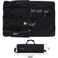 thumbnail image 4 of Bolsa enrollable para cuchillos de chef YONGSHENG 21 ranuras 1 bolsillo grande con cremallera, 4 of 5