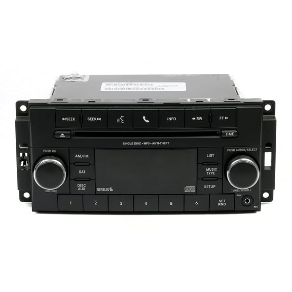 Restored 2013-2017 Chrysler Dodge Jeep AM FM Radio mp3 CD w Aux Input P05091197AB RES (Refurbished)