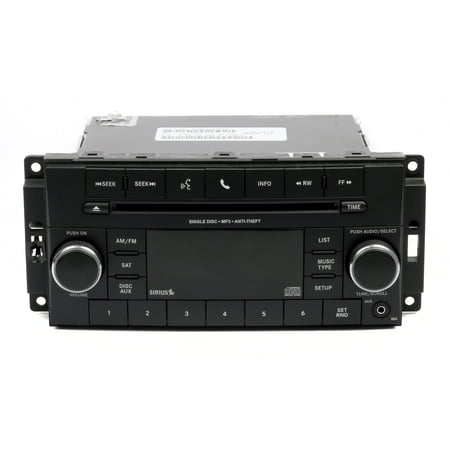 Restored 2013-2017 Chrysler Dodge Jeep AM FM Radio mp3 CD w Aux Input P05091197AB RES (Refurbished)