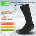 thumbnail image 5 of Liwarace Heated Socks Rechargeable 4000mAh Battery Foot Warm Winter Hunting, 3.7V, 5 of 26