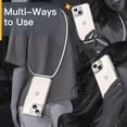 thumbnail image 6 of JETech Crossbody Case for iPhone 14 6.1-Inch with Adjustable Lanyard Strap, Clear Transparent Anti-Yellowing Shockproof Protective Phone Cover with Neck Cord (Starlight), 6 of 6