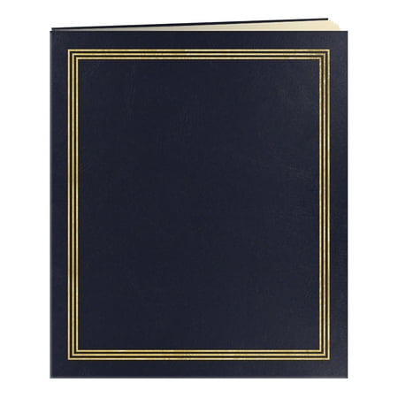 Tropical Scrapbook Albums - Pioneer Photo Albums XL 100 Beige Page Scrapbook (50 Sheets), Navy Blue