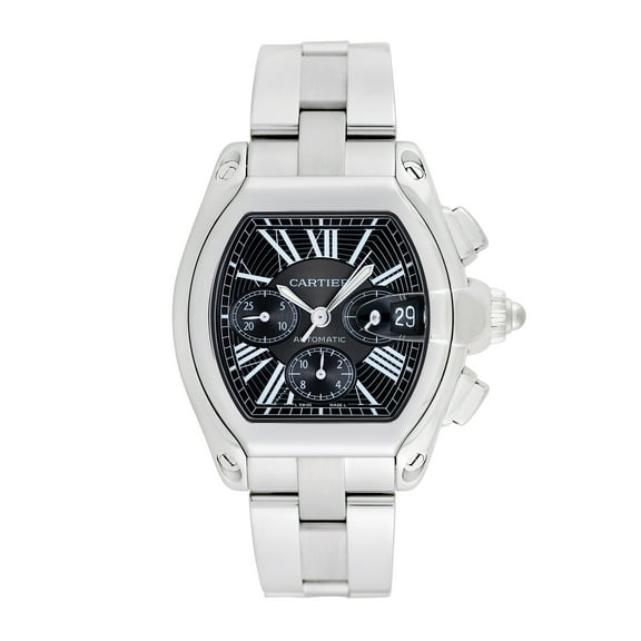 Pre-Owned Cartier Men's Roadster XL 43mm X 48mm Stainless Steel Wristwatch
