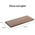 thumbnail image 3 of Floating Shelf Set of Wall Shelves in W x in D x in H Wooden Floating Wall Shelf with Invisible Brackets for Living Room/Bedroom/Bathroom/Kitchen Storage and Decor Walnut, 3 of 9