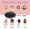 Halloween Ghost Broom Cream Pattern Brush, Detangling Hair Brush,Oval ...
