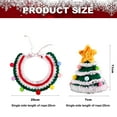 thumbnail image 2 of Conjunto de 2 baberos con correa y gorro de Papá Noel verde para perro, conjunto de disfraz navideño para mascota, conjunto de gorro de Papá Noel para mascota, babero, pajarita y medias., 2 of 6