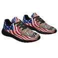 thumbnail image 6 of Faith Over Fear Jesus ChriStan Cross American flag Shoes Sneakers Black Size 3.5, 6 of 7