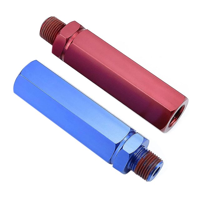 Empuñaduras Glad Hands, juego de manijas Gladhand para remolques de camiones, servicio y manguera de freno de emergencia, fácil de acoplar, rojo azul, rojo azul