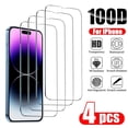 thumbnail image 1 of 4 Uds vidrio templado para IPhone 14 13 12 11 Pro Max Protector de pantalla para IPhone 11 13Mini 7 8 14 Plus SE X XS XR 14Pro Glass, 1 of 3