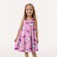 thumbnail image 2 of Robe d'Été pour Enfants Fille Confortable Impression 3D Hello Kitty Mignonne et à la Mode Robe de Plage pour Enfants Vacances Fille Sl Loveliness Fille, 2 of 6