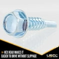 thumbnail image 3 of US Cargo Control E Track Fasteners, 1 Inch Hex Screw, Self Drilling Tip, Easily Install E Track In Your Trailer, 10 Pack, 3 of 5