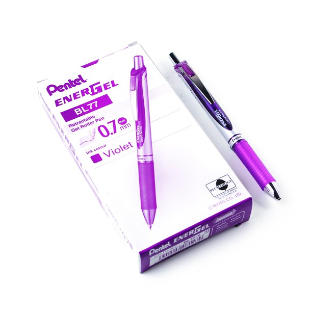 Pen Pentel EnerGel XM BL77, tinta de gel líquida retráctil de 0,7 mm