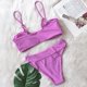 thumbnail image 4 of Mujeres verano moda sólido tanque Sexy dos piezas Metal Bikini traje de baño traje de baño Fridja nalpqowj57935, 4 of 6