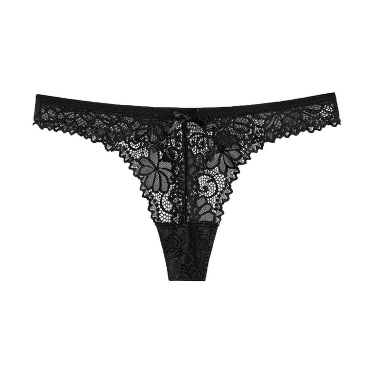Sehao Cotton Underwear For Women , Panties For Women Low Rise Panty  Lightweight Briefs Home Sleep Panties Black L 