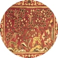 thumbnail image 1 of Ahgly Company Indoor Round Persian Brown Traditional Area Rugs, 5' Round, 1 of 4