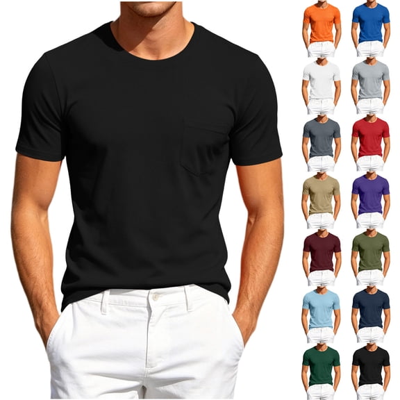 Big & Tall Mesh Workout Shirts for Men Gym Quick Dry Running Athletic Short Sleeve Sports Pocket T-Shirt Moisture Wicking Size S-5XL Black