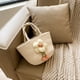 thumbnail image 5 of Bolsas Grandes para las Mujeres para el Trabajo, Bolso Tejido Casual de 11.02x9.84 Pulgadas, Bolso de Almacenamiento de Poliéster Multicolor para el Desplazamiento Diario, Regalo para las Mujeres, 5 of 6