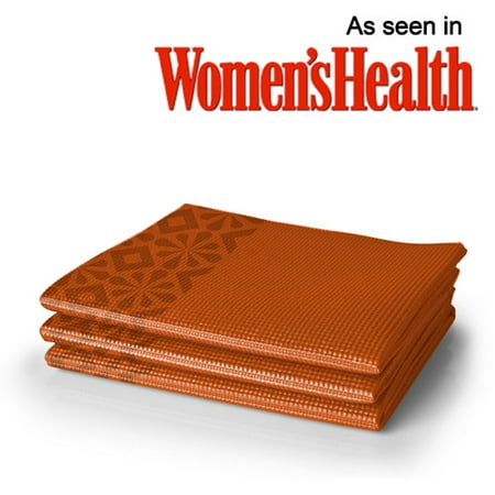 Lotus 3mm Folding Yoga Mat Orange