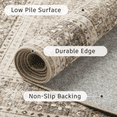 thumbnail image 6 of Floral 2x3 Entryway Rug, Machine Washable Soft Non Slip Vintage Floral Rug for Kitchen, Bathroom -Beige, 6 of 7