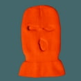 thumbnail image 4 of Riforla Winter Warm Headgear for Men and Women Outdoor Cycling and Skiing Woolen Hat Three Hole Open Eye Knitted Hat Bomber Hats Orange, 4 of 4