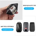 thumbnail image 4 of Key Fob Cover Compatible with Toyota Camry Venza Sienna Land Cruiser Highlander Tundra Corolla Prius 2021-2025 Keychain Case Holder Protector,A-Black, 4 of 6