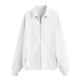 thumbnail image 4 of Sewkxo Women's 2026 Spring Zip Up Y2K Hoodies Casual Long Sleeve Sweatshirts Fall Track Jackets with Pockets,White XL, 4 of 5
