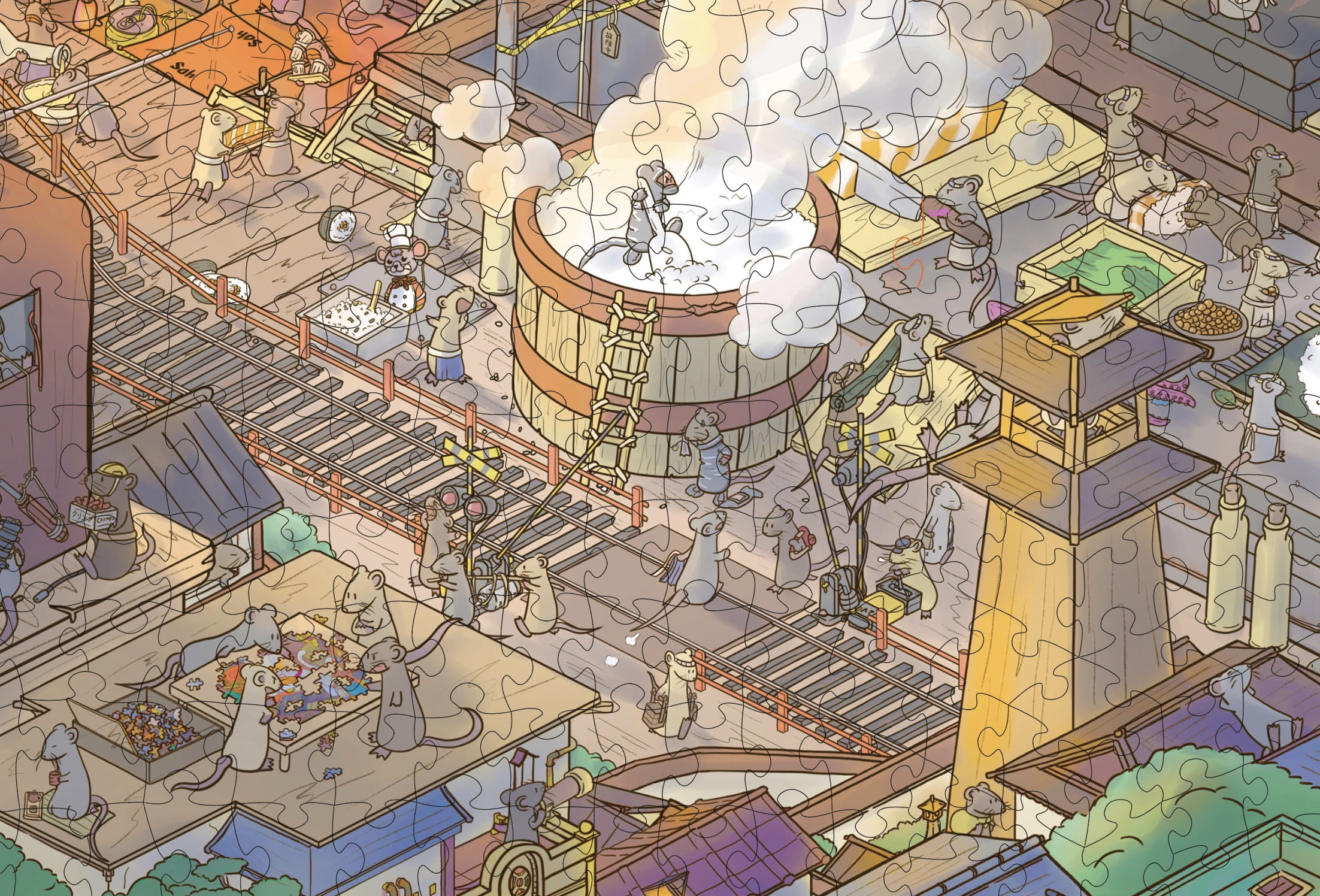 Free Shipping! Magic Puzzles 3 Pack: The Busy Bistro, The