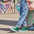 thumbnail image 6 of Kids High Top Canvas Sneakers Girls Boys Lace Up Classic Casual Shoes Toddler Comfy Fashion Running Walking Shoes Indoor Outdoor, 6 of 8