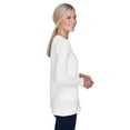 thumbnail image 3 of Devon & Jones Ladies' Perfect Fitâ„¢ Ribbon Cardigan 2XL WHITE, 3 of 3