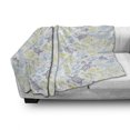 thumbnail image 3 of Under the Sea Soft Flannel Fleece Blanket, Illustration of Various Sea Creatures Drawn by Hand Maritime Items, Cozy Plush for Indoor and Outdoor Use, 70" x 90", White and Multicolor, by Ambesonne, 3 of 6