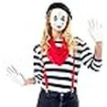 thumbnail image 3 of Costume Agent Women's Mime Halloween Cosplay Set, 3 of 4