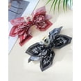 thumbnail image 6 of 2 Pcs Boho Bow Hair Claw Clips - Plastic Big Claws, Large Bow Knot Adorable Fashion Accessories for Thick Hair Women, 6 of 7