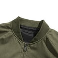 thumbnail image 7 of Nmnitkp Mens Jacket Lightweight Windbreaker Full Zip Up Laydown Collar Jackets Light Casual Coat with Zip Pockets Army Green,L, 7 of 7