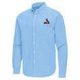 thumbnail image 2 of Men's Antigua Light Blue St. Louis Cardinals Ellis Woven Tri-Blend Button-Down Shirt, 2 of 3