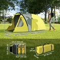 thumbnail image 3 of Outsunny 3-4 Person Camping Tent, Easy Set Up Dome Tent with Porch, 3 of 10