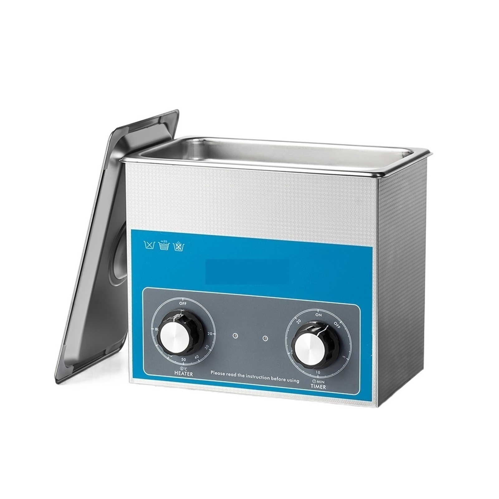 Ultrasonic Cleaner 3L 100W With Heating Basket Mechanical Controller Ultrasonic Bath ,Strong Cleaning