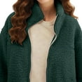 thumbnail image 5 of Women's Fleece Zip Up 2-in-1 Baby Wearing Jacket, Maternity Winter Coat with Kangaroo Pocket, Thick Warm Baby Wearing Clothes for Mothers, Postpartum Winter Jacket, 5 of 8