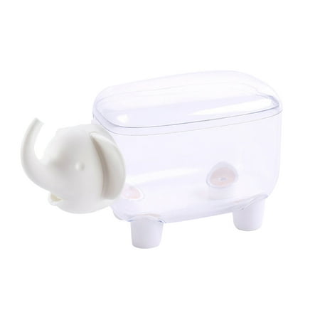 

YeccYuly Cotton Swab Holder Sheep Shaped Toothpick Cotton Ball Dispenser Organizer Container with Cover Cotton Swab Storage Box Sheep Elephant Dust-proof Toothpick Holder Organizer