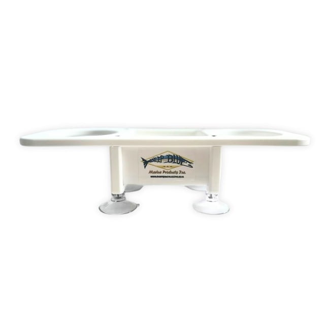 Portavasos Deep Blue Marine Double con almacenamiento central