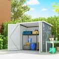 thumbnail image 2 of Outsunny 5' x 3' Metal Garden Storage Shed Tool House with Double Doors, 2 of 10