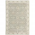 thumbnail image 6 of 9' X 12' Grey Ivory Tan Brown And Gold Oriental Power Loom Stain Resistant Area Rug, 6 of 6