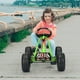 Gymax Enfants Pédale Aller Kart 4 Roues Ride sur les Jouets W / Siège Réglable et Frein à Main Vert – image 3 sur 10
