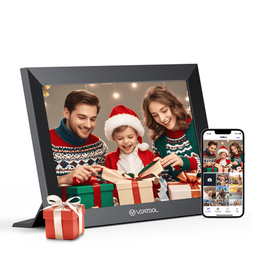 VEAT00L WiFi Digital Picture Frame 10.1 Inch, 1080P IPS Touch Screen Digital Photo Frame with 32GB Memory, Auto-Rotate, Wall Mountable, Instantly Send Photos or Videos from Anywhere via Uhale App